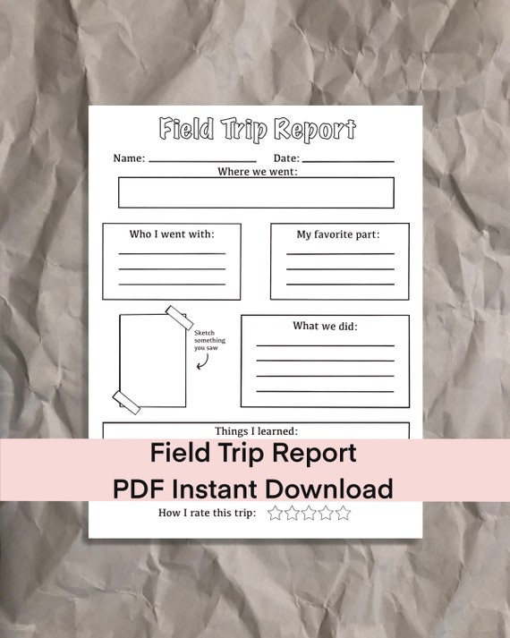 Field trip report by teacher | Mapsru.com