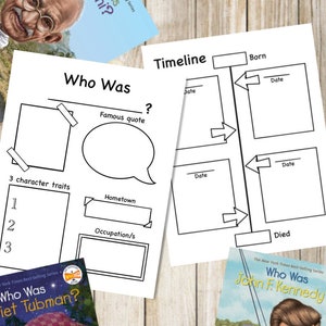 Who Was Biography Series Printable, Worksheet, Activity, DIGITAL DOWNLOAD