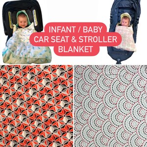 Baby Car Seat and Stroller Blanket - Baby - Infant - Car Seat Blanket - Stroller Blanket - Car Blanket
