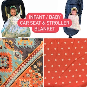 Baby Car Seat and Stroller Blanket - Baby - Infant - Car Seat Blanket - Stroller Blanket - Car Blanket