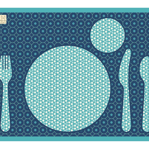Printed on Waterresistant Synaps montessori Placemat Etsy