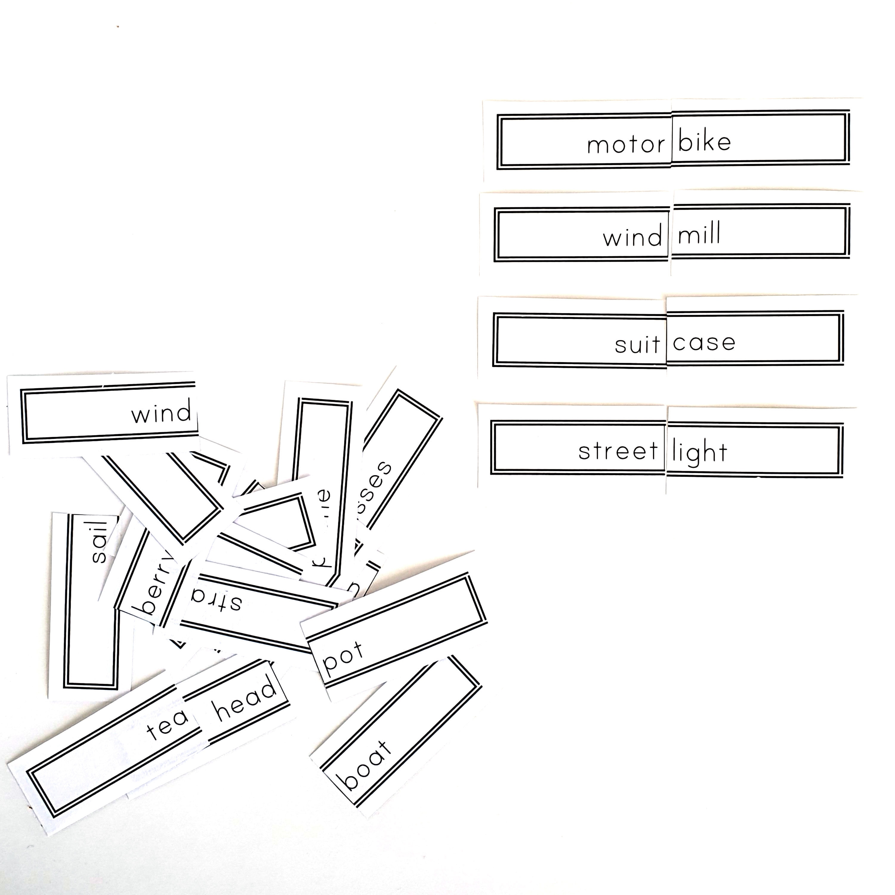 Key Experience: Compound Words - 30 Objects and Downloadable PDF - Etsy