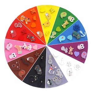 color sorting fabric circle - classification of Montessori color box 2 - color sorting set - montessori color box objects