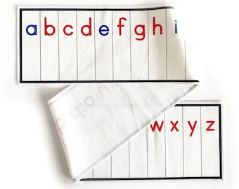 cotton alphabet roll for montessori sound box and movable alphabet