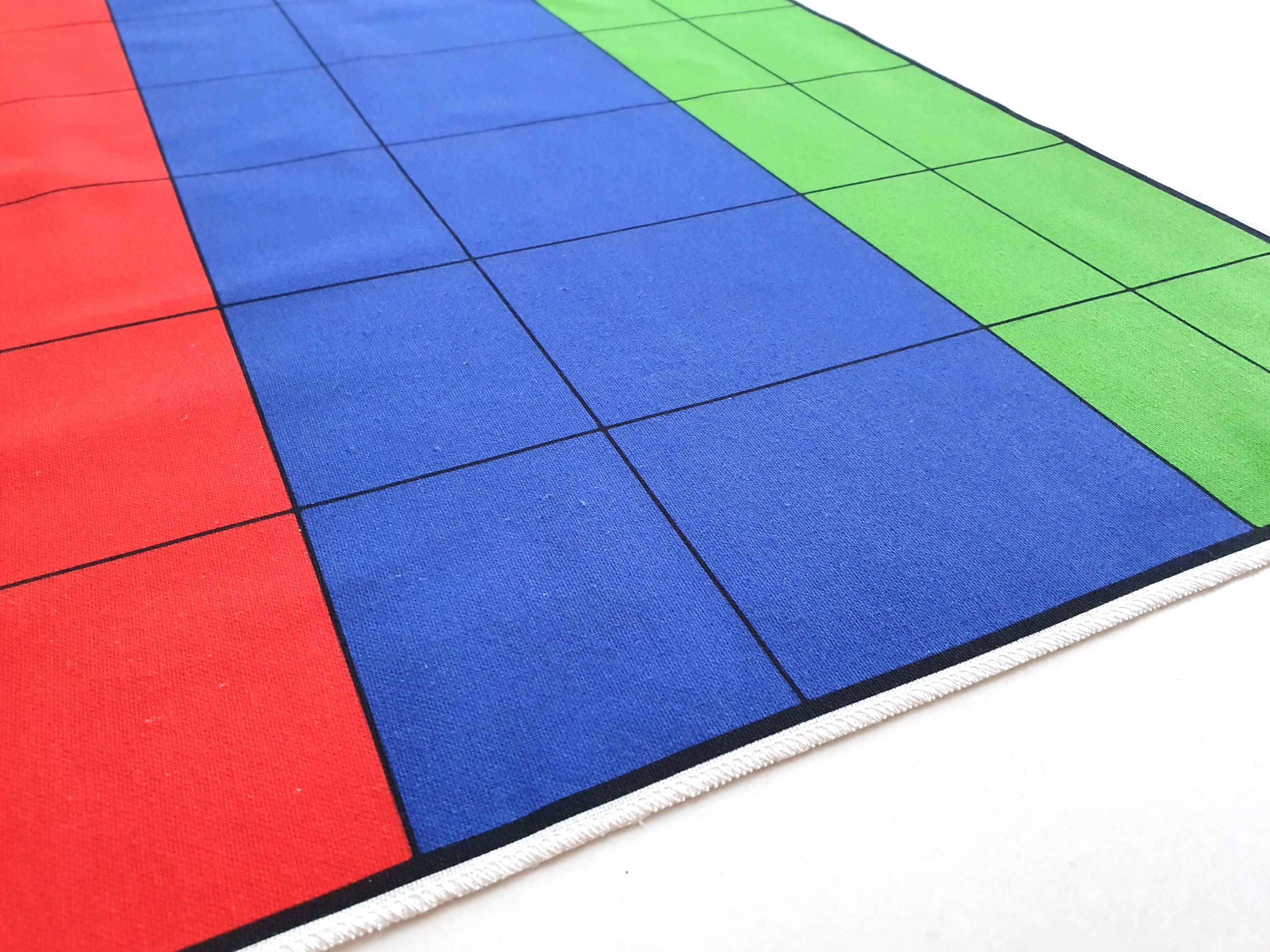 45 Layout Math Mat - Montessori Cotton Bird's Eye Vieuw Mat - Place ...