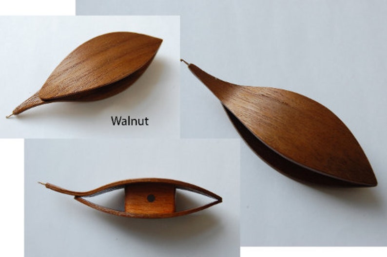 Tatting Shuttle With Builtin Crochet Hook Wooden Hand Made in Etsy