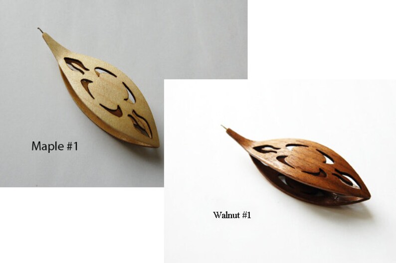 Tatting Shuttle With Builtin Crochet Hook Cutouts Wooden Hand Etsy