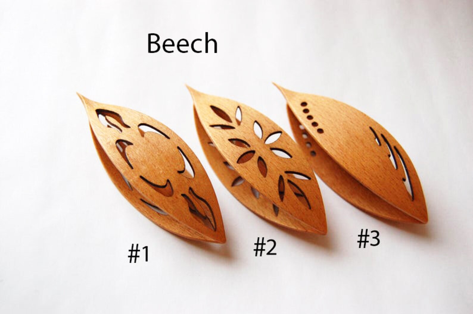 Large Tatting Shuttle With Sharp Pick Cutouts Wooden Hand Made Etsy