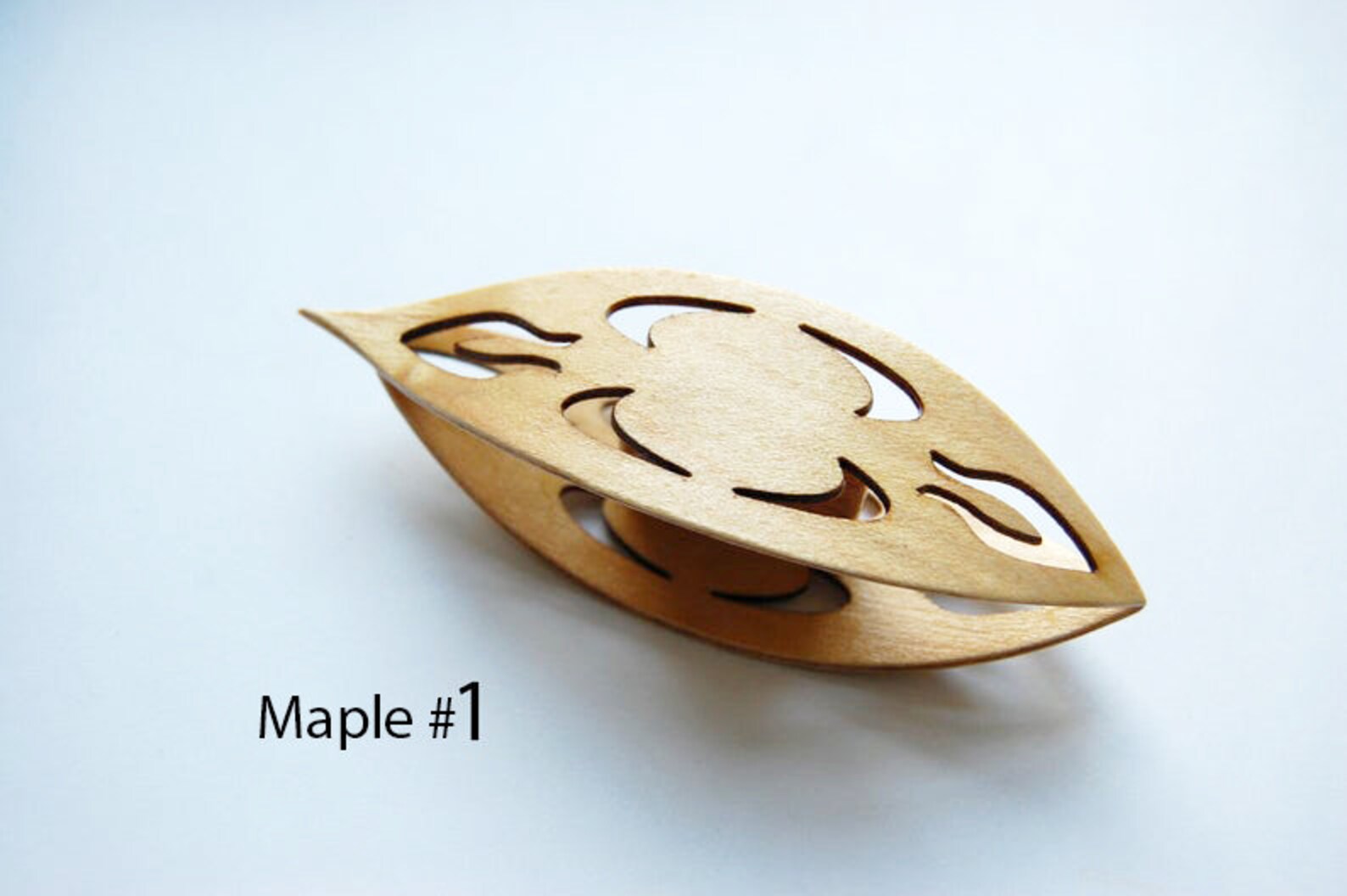 Large Tatting Shuttle With Sharp Pick Cutouts Wooden Hand Made Etsy