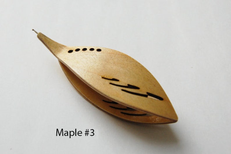 Tatting Shuttle With Builtin Crochet Hook Cutouts Wooden Hand Etsy