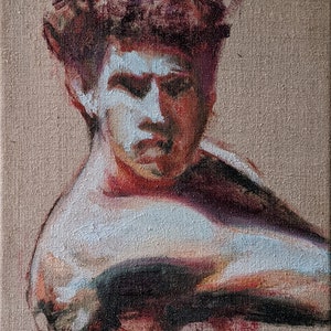 Man&#39;s head | Ukrainian artist | Original Painting | Oil Painting | Portrait | Figurative Painting | Commission painting