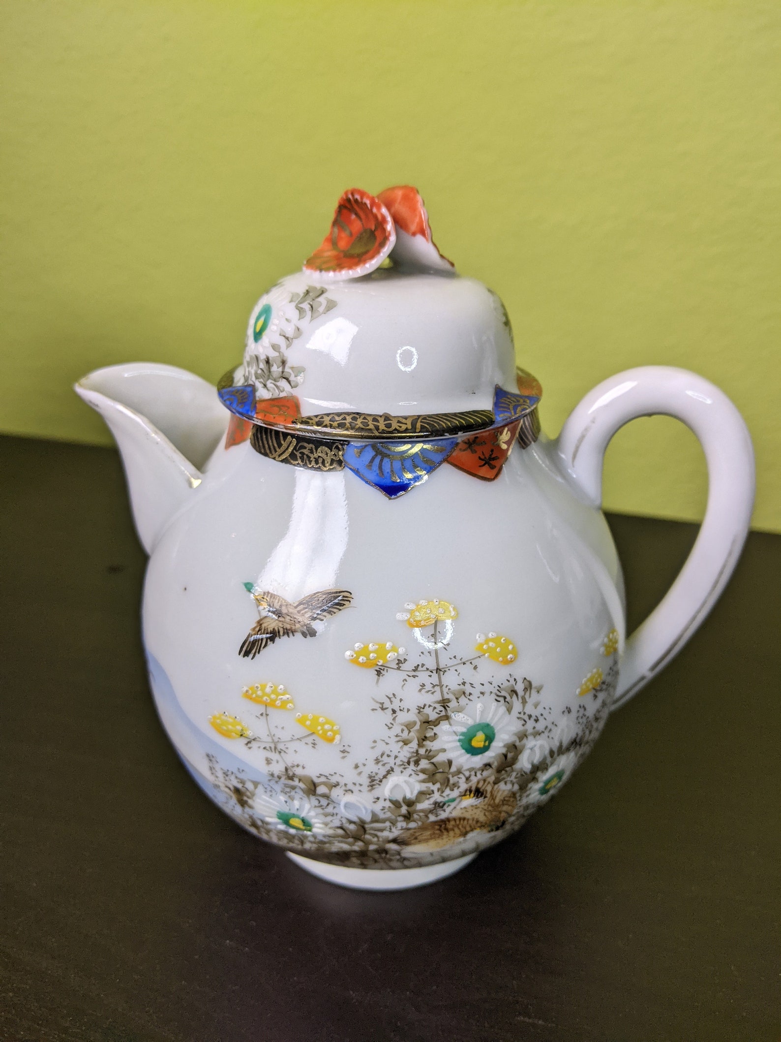 Kutani Japan Eggshell Porcelain Tea Set Vintage Porcelain Etsy UK