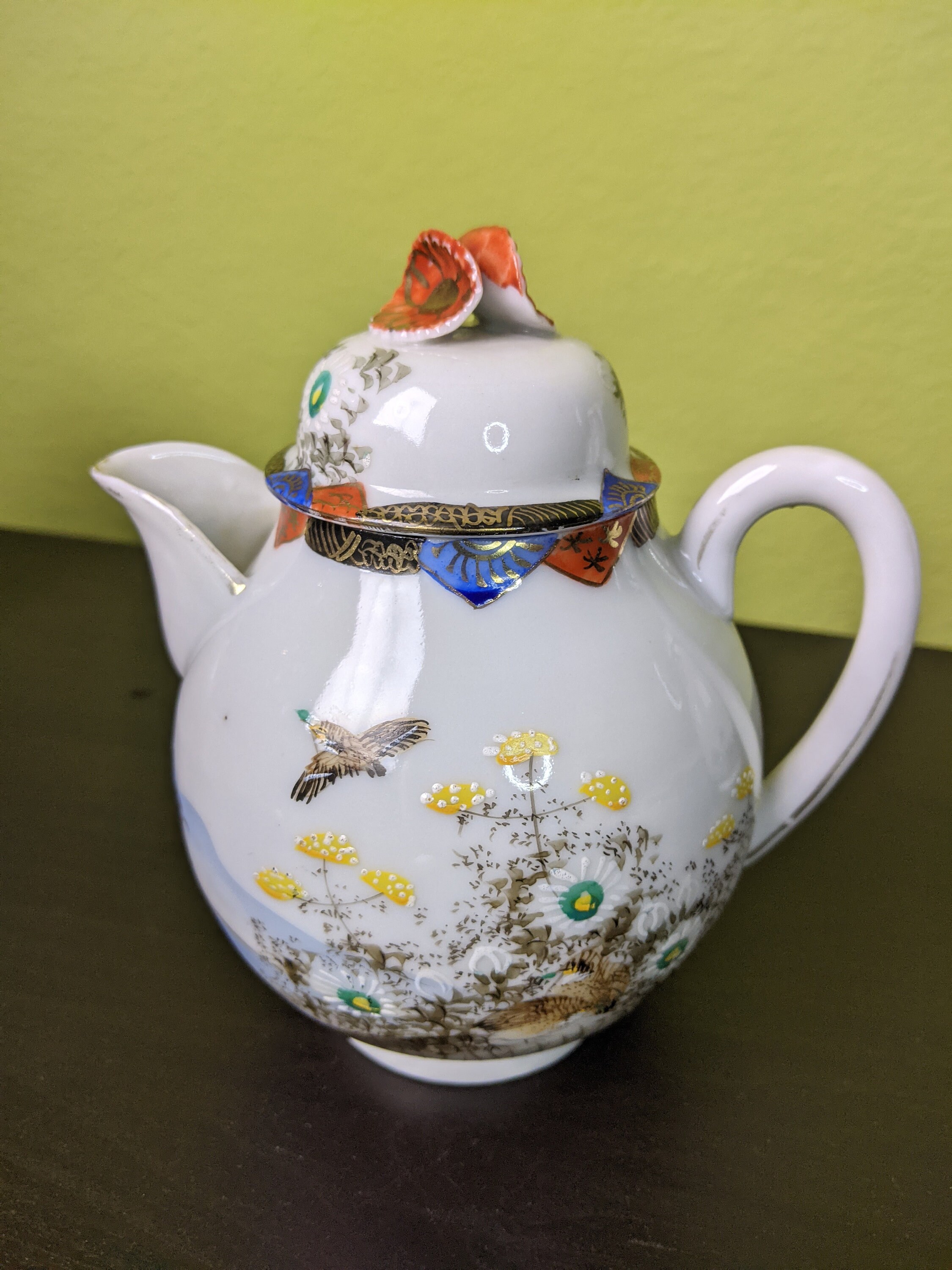 Kutani Japan Eggshell Porcelain Tea Set Vintage Porcelain Home Decor