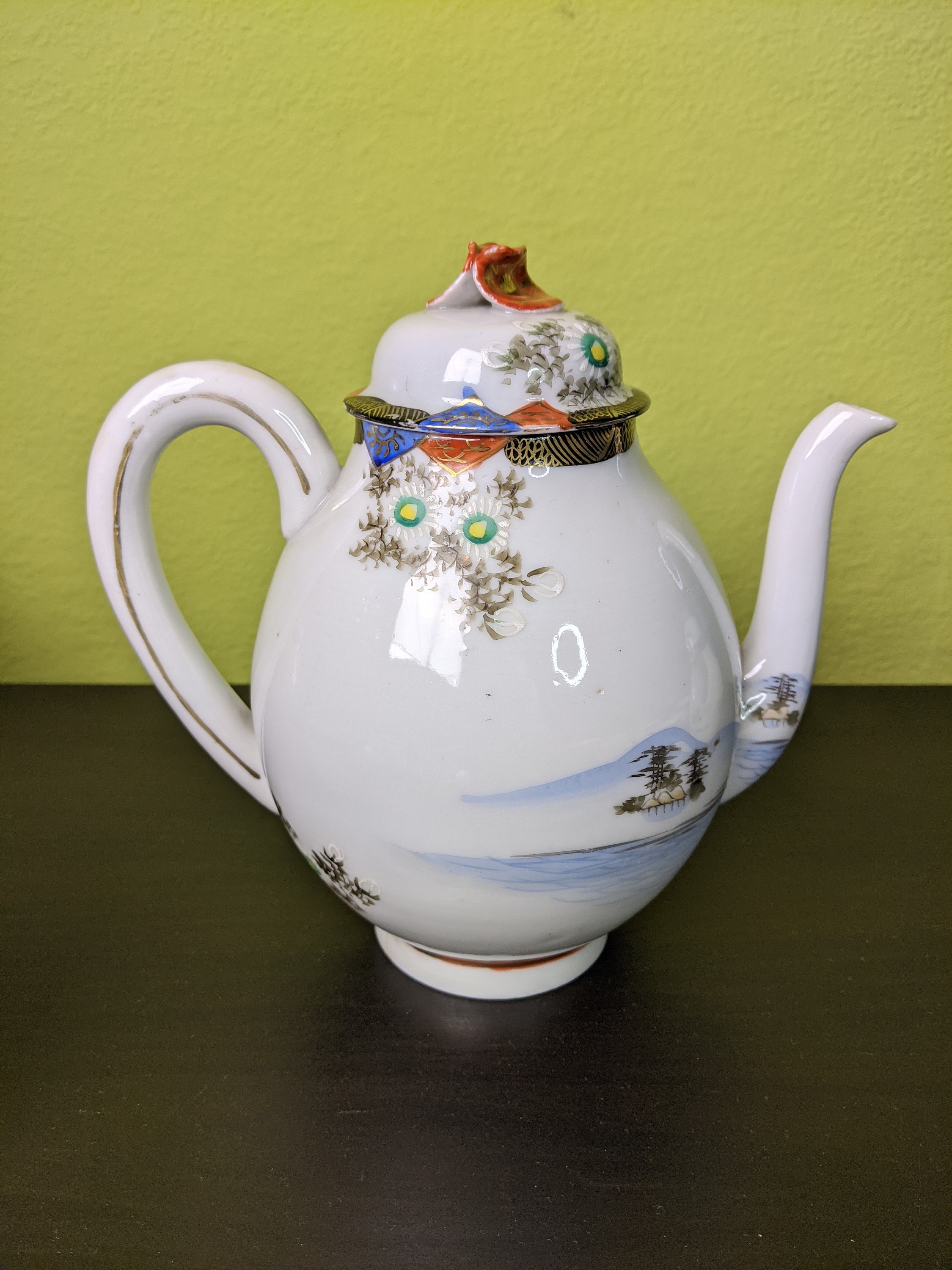 Kutani Japan Eggshell Porcelain Tea Set Vintage Porcelain Etsy UK