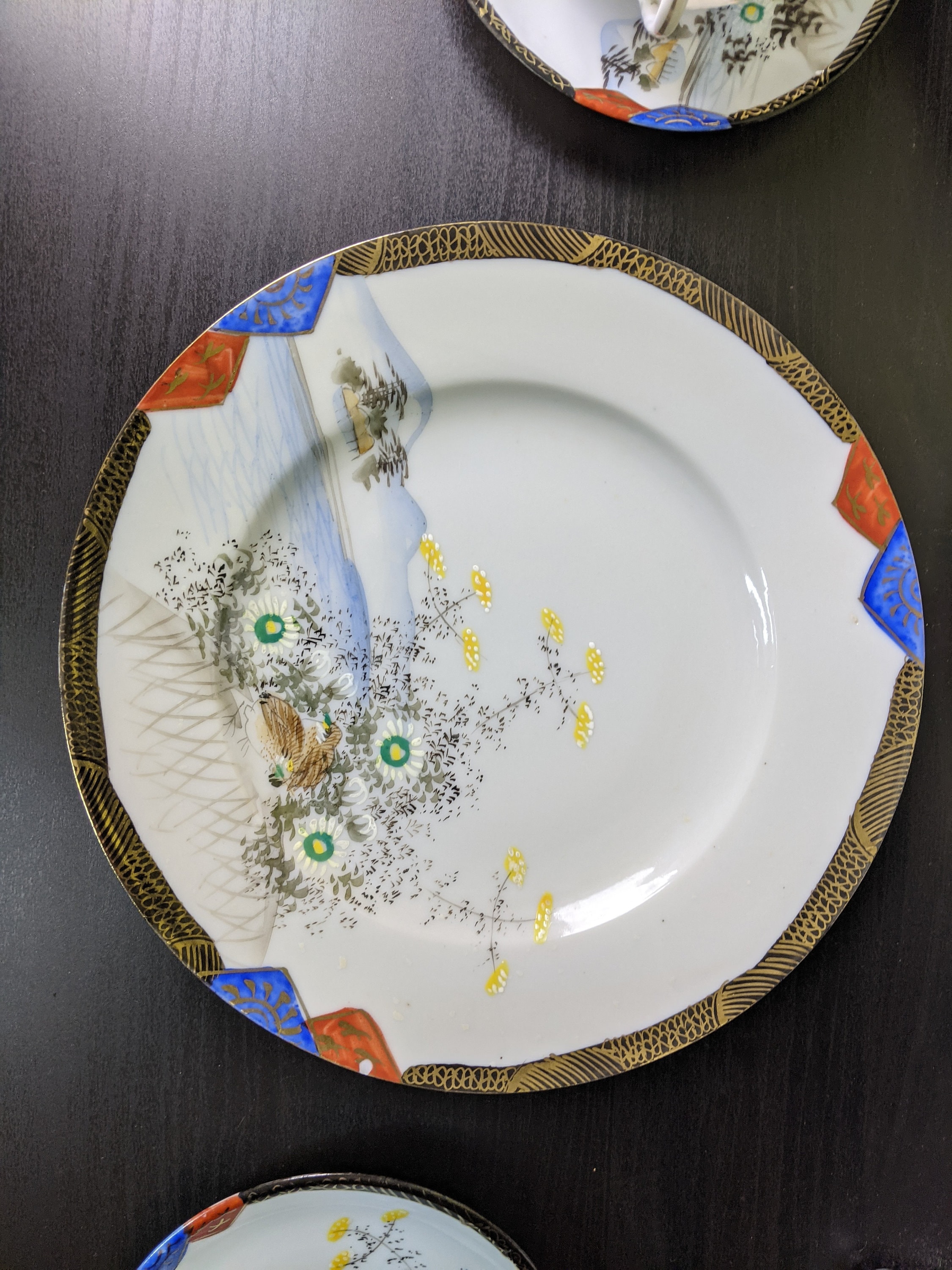 Kutani Japan Eggshell Porcelain Tea Set Vintage Porcelain Etsy UK