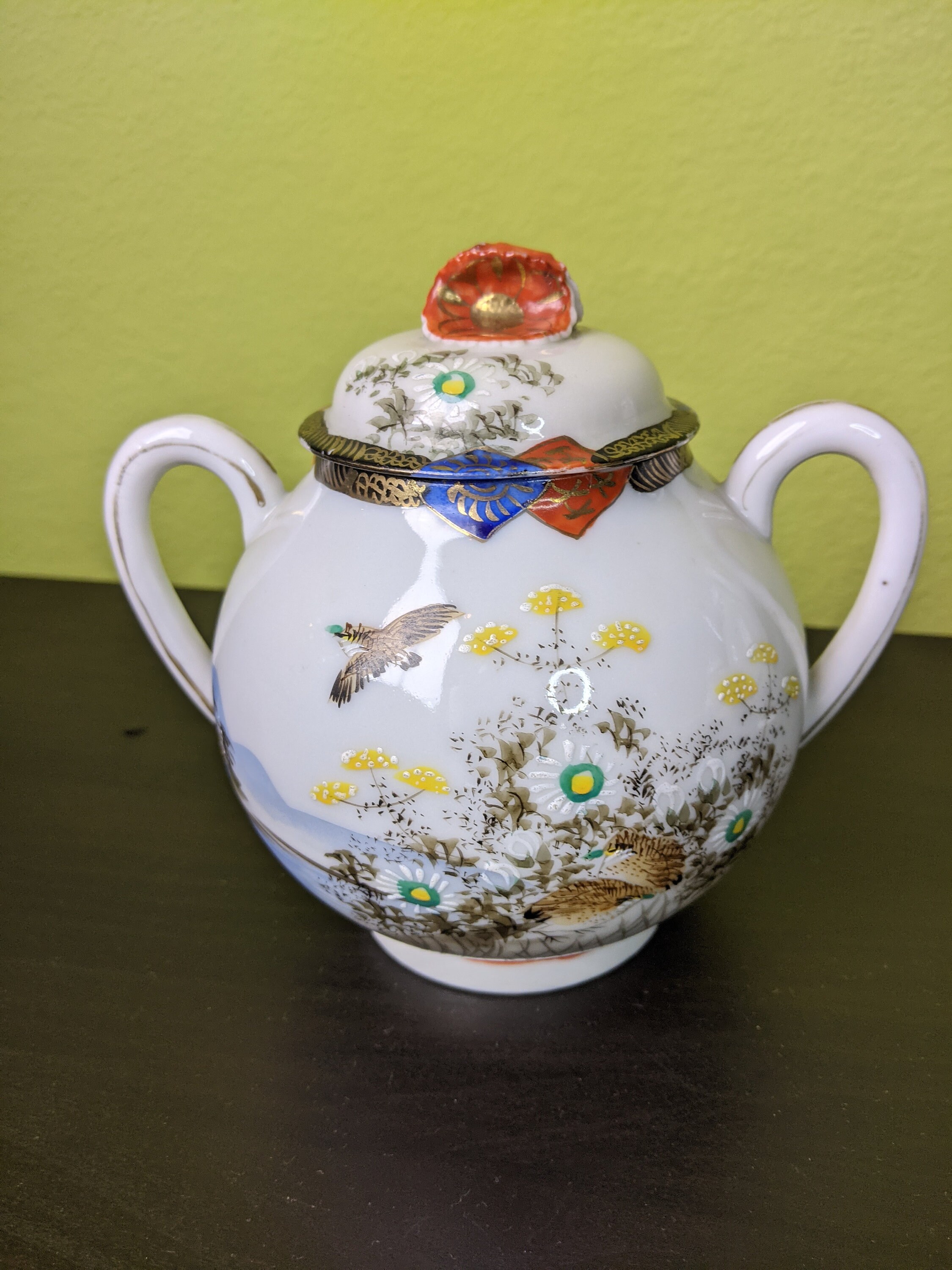 Kutani Japan Eggshell Porcelain Tea Set Vintage Porcelain Home Decor