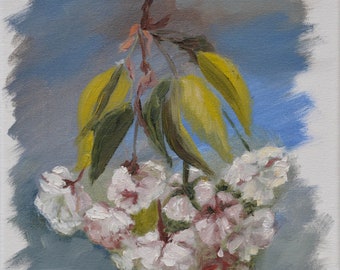 Blooming Sakura | Ukrainian artist | Original Painting | Oil Painting | Sakura | Oil on canvas | Cherry Blossom | Painting | Art