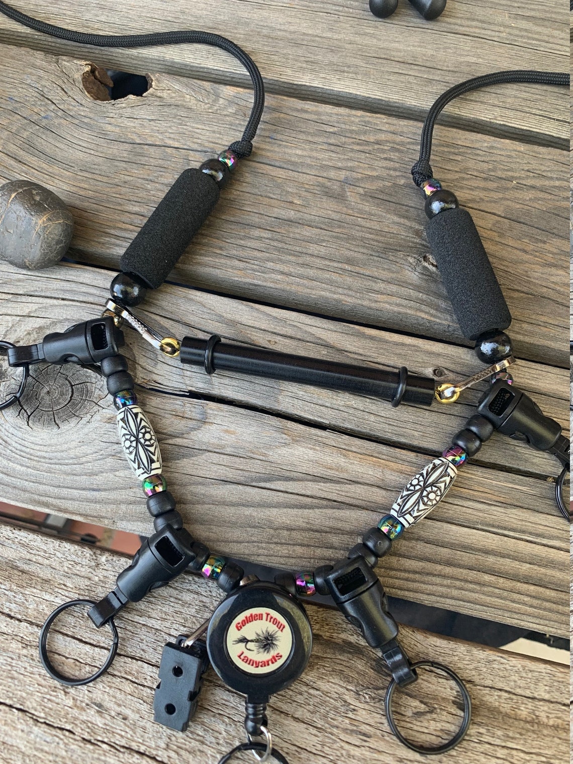 EURO NYMPH Fishing Lanyard by Golden Trout Lanyards Etsy
