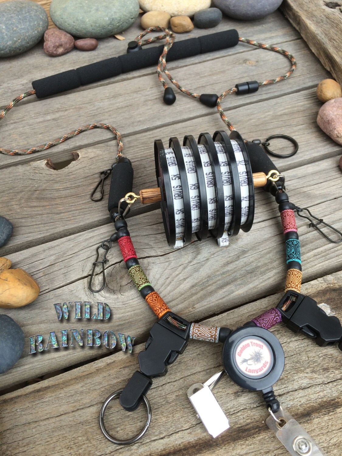 Fly Fishing Lanyard Wild Rainbow by Golden Trout Etsy