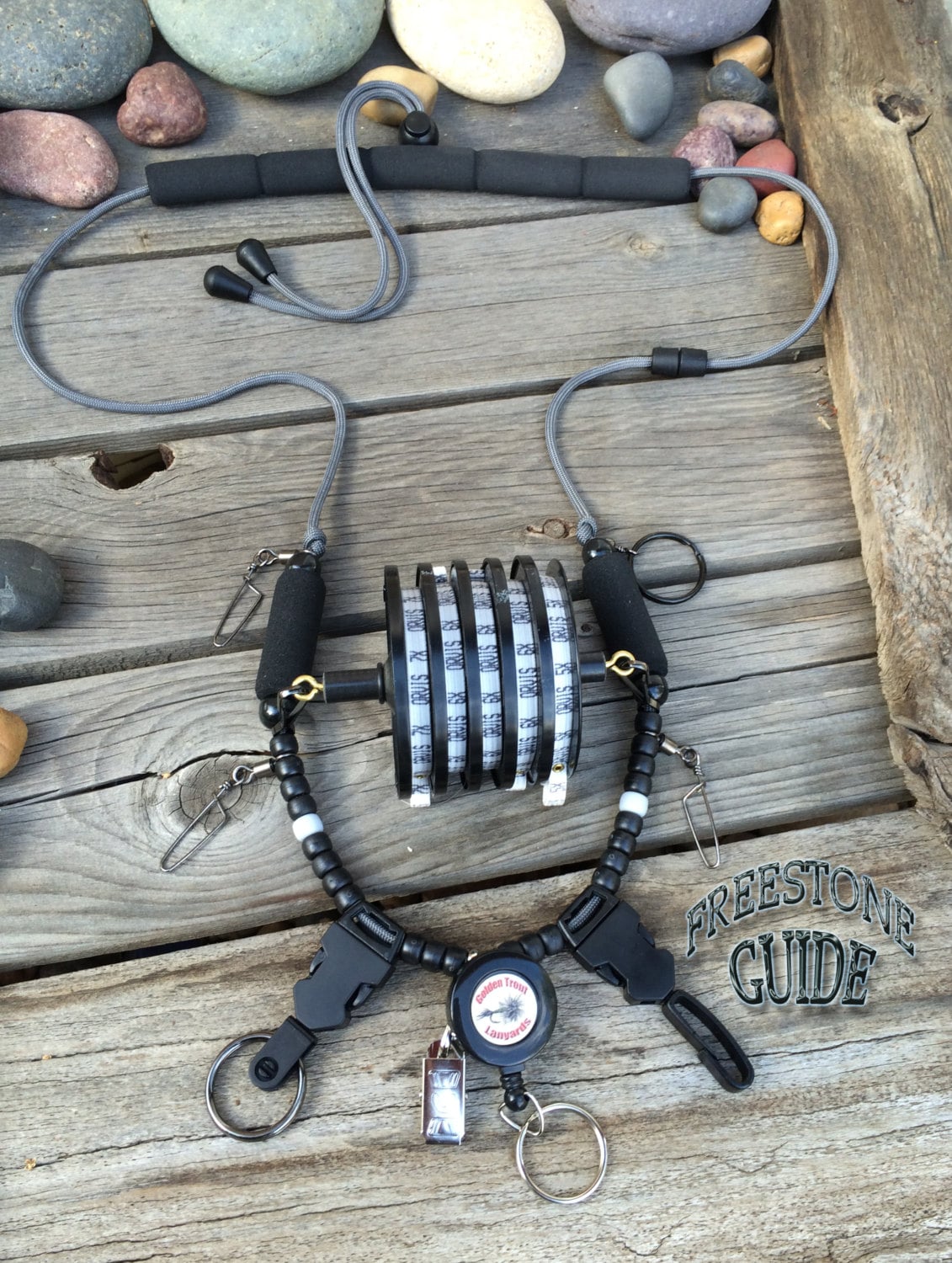 Freestone Guide Fly Fishing Lanyard by Golden Trout Lanyards Etsy