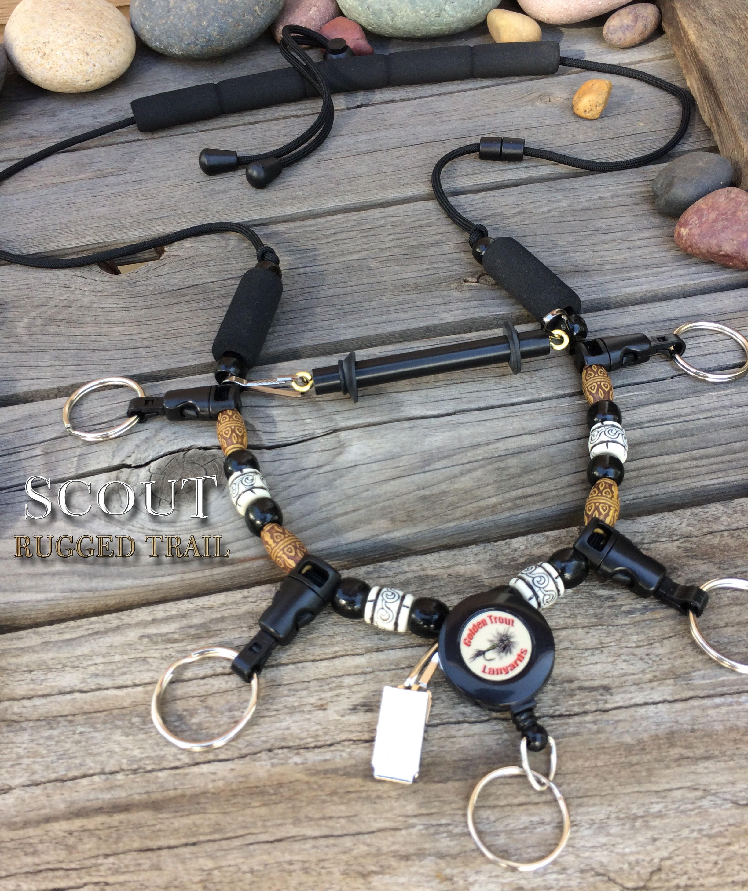 Fly Fishing Lanyard SCOUT Rugged Trail by Golden Etsy