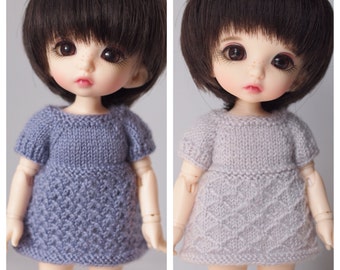 High Park Play Dress Knitting Patterns for Pukifee Dolls