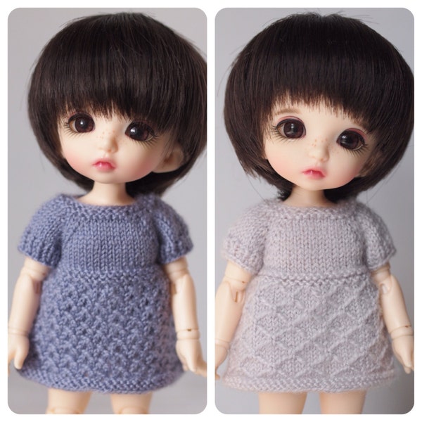 High Park Play Dress Knitting Patterns for Pukifee Dolls