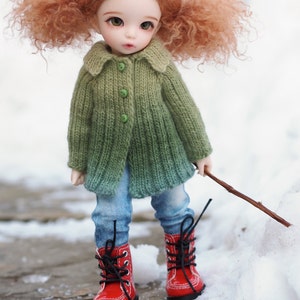 Queen Street Jacket for Littlefee Dolls (Knitting Pattern)