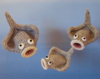 Manta Ray Family Knitting Pattern