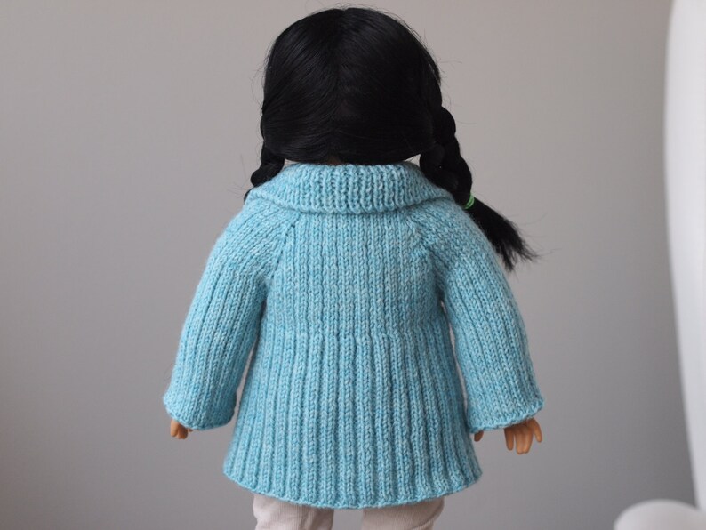 Cabbagetown Jacket Knitting Pattern for American Girl and 18 Play Dolls image 2