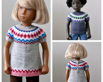 Yorkville A-Line Tunic and Sweater Knitting Pattern for Sasha Dolls