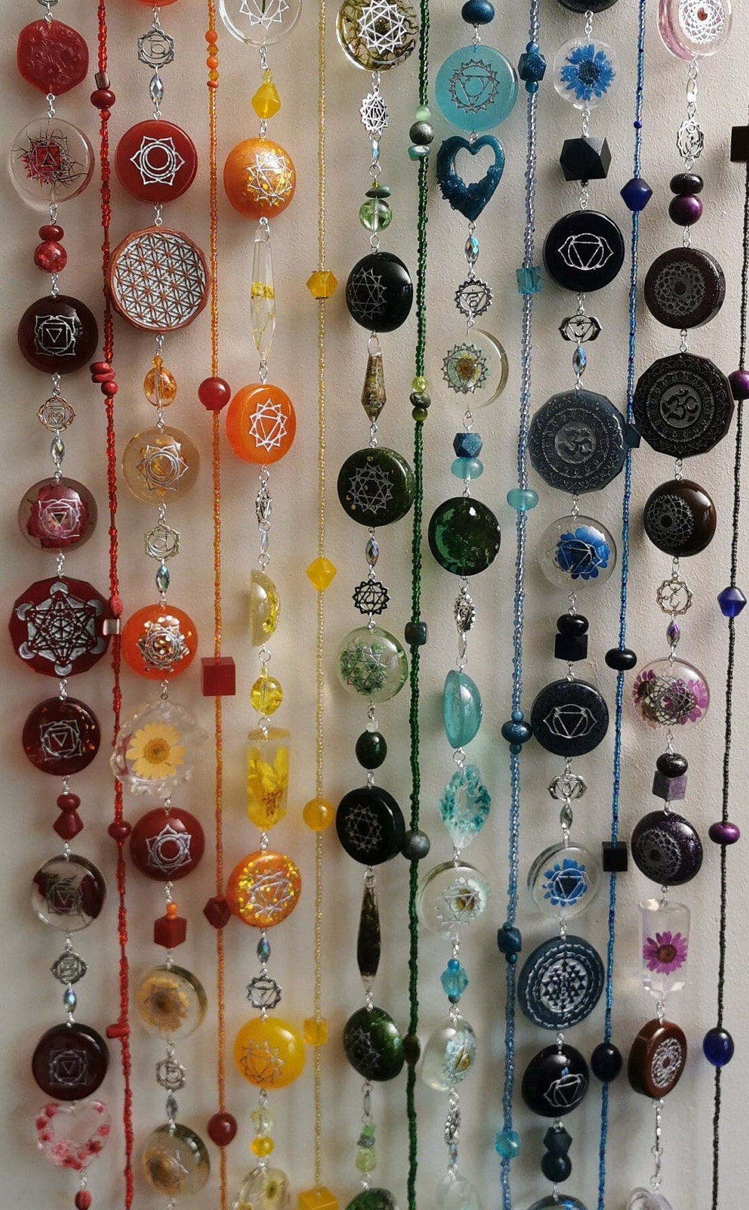 BUILD YOUR OWN, Custom Suncatcher Curtain, 15 Strands Personalised