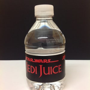 Water Bottle Labels Star Wars Jedi Juice Self Adhesive / Waterproof ...