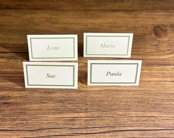 Escort Card / Place Card Tented Set if 10