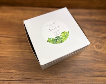 White Bakery Boxes 6x6x3, Customizable Favor Boxes, Set of 20