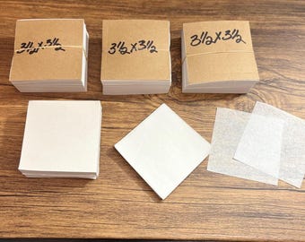 3.5 x 3.5 Tissue Paper squares 3- 600 Sheet bundles Calligraphers Artists Crafters Jewelers