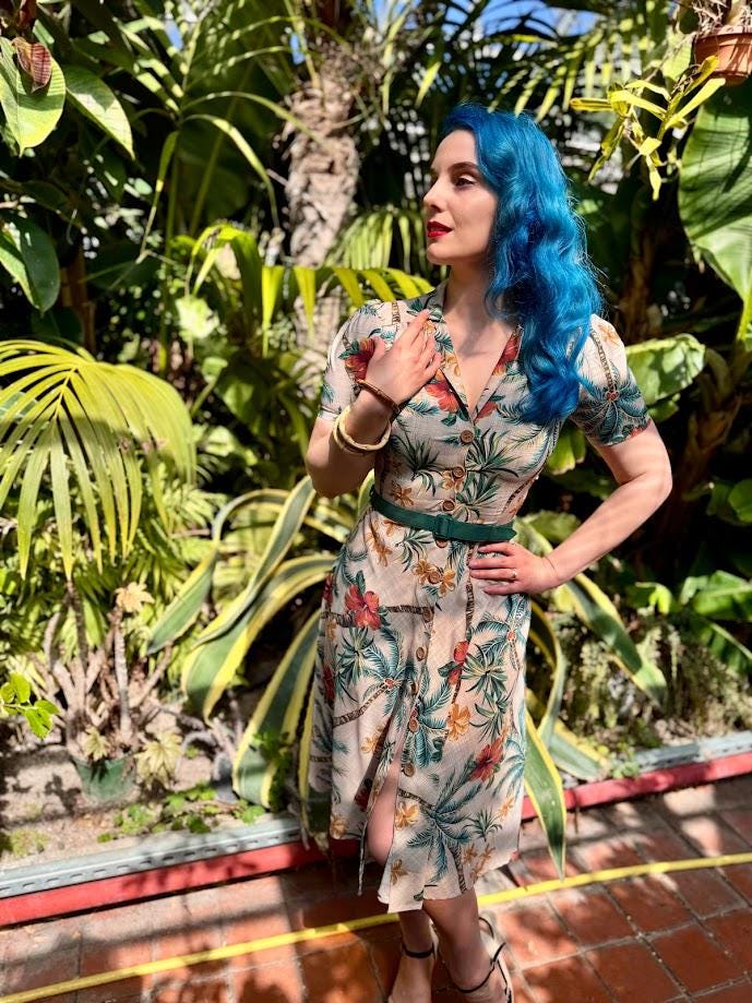 Tiki hawaiian dress France