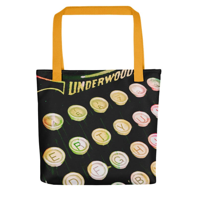 Classic Typewriter Tote bag. Gift for Writer. image 2