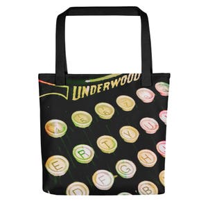 Classic Typewriter Tote bag. Gift for Writer. image 1