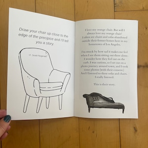 Signed Limited Edition book of photographs of abandoned chairs in Los Angeles by artist, Annie Wood. image 3