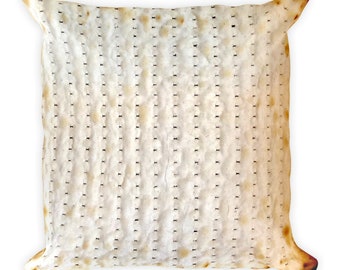 Happy Passover Matzo Square Pillow