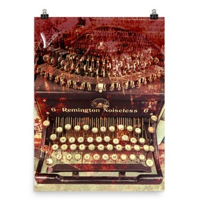 18x24 Poster of Vintage Typewriter. Original photography by Annie Wood. Photo Art. Open Edition.