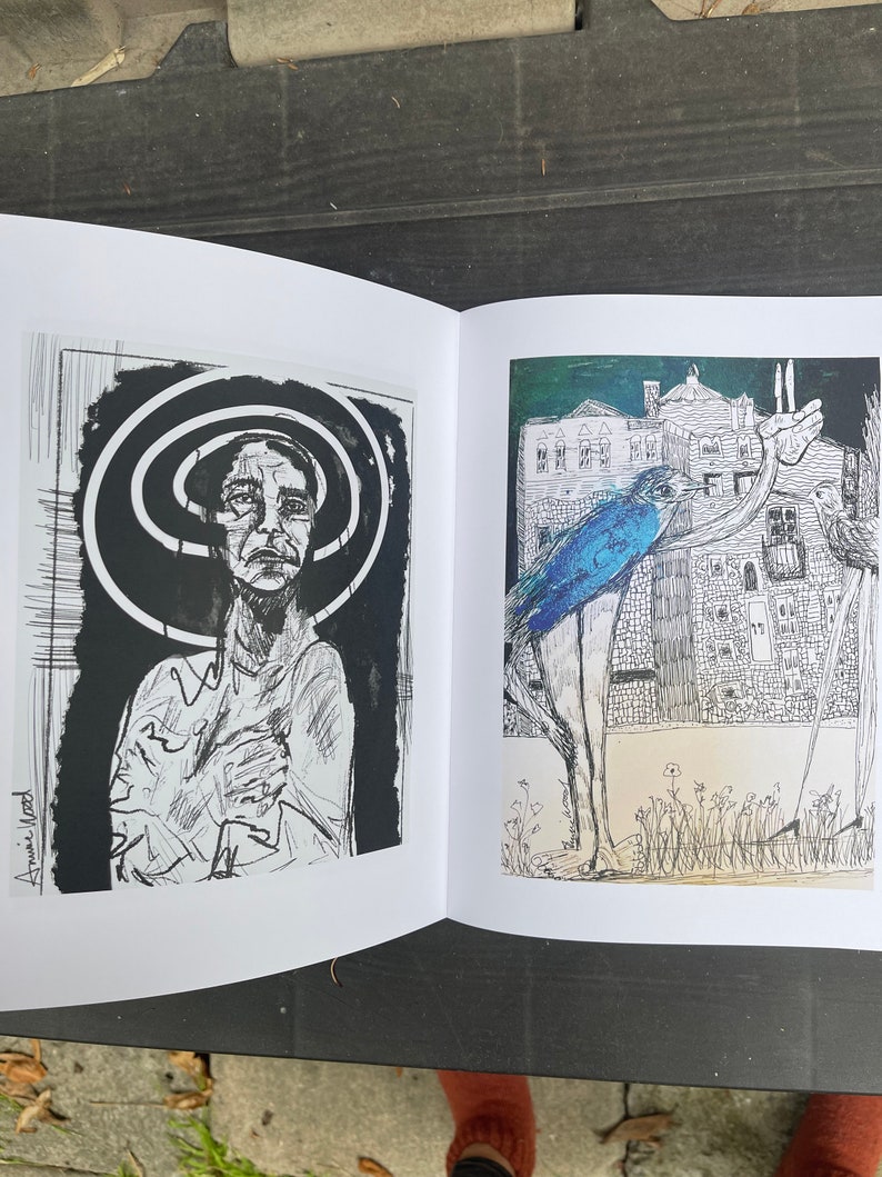 Signed Limited Edition book of drawings and some poems by Annie Wood zdjęcie 2