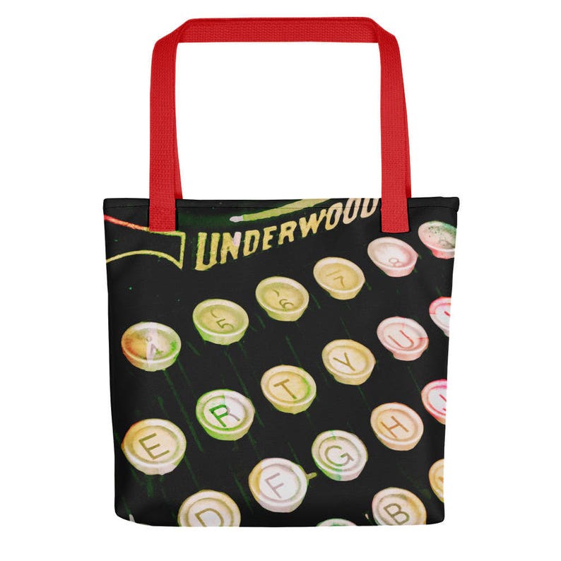 Classic Typewriter Tote bag. Gift for Writer. image 3