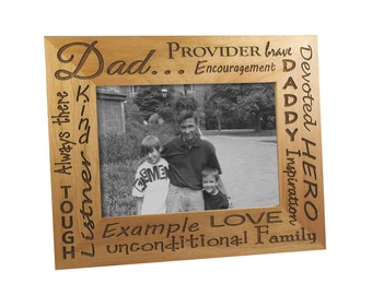 Personalized Wooden Father's Frame