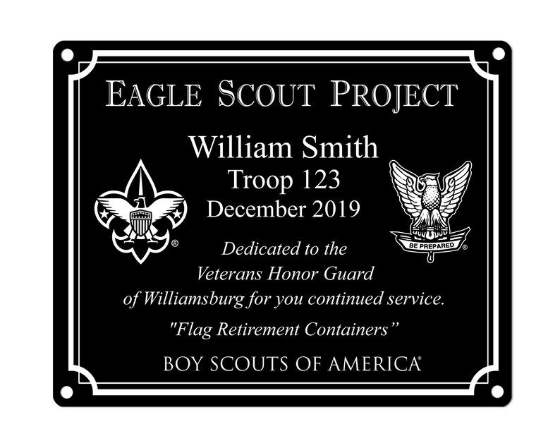 Eagle Scout Project Marker Plaque BSA Licensed 8 X 10 BSA Etsy