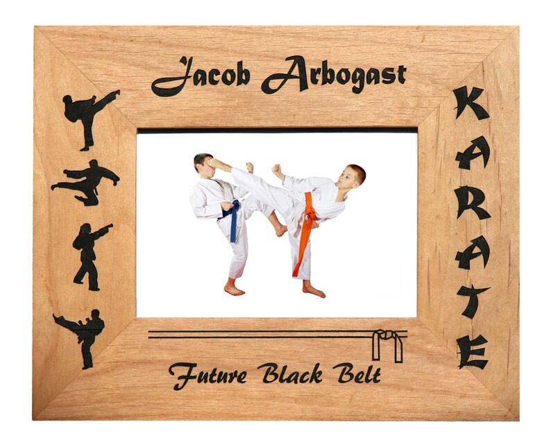 Personalized Black Belt Karate Frame