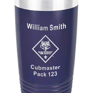 BSA Licensed-cub Scout 20 Oz-blue Powder Coated Stainless Steel Vacuum ...