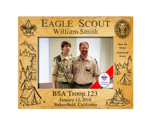 Bsa Licensed Eagle Scout Plaque Frameoutdoors Etsy