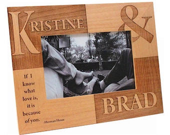 Personalized Wooden Frame - If I Know What Love Is...